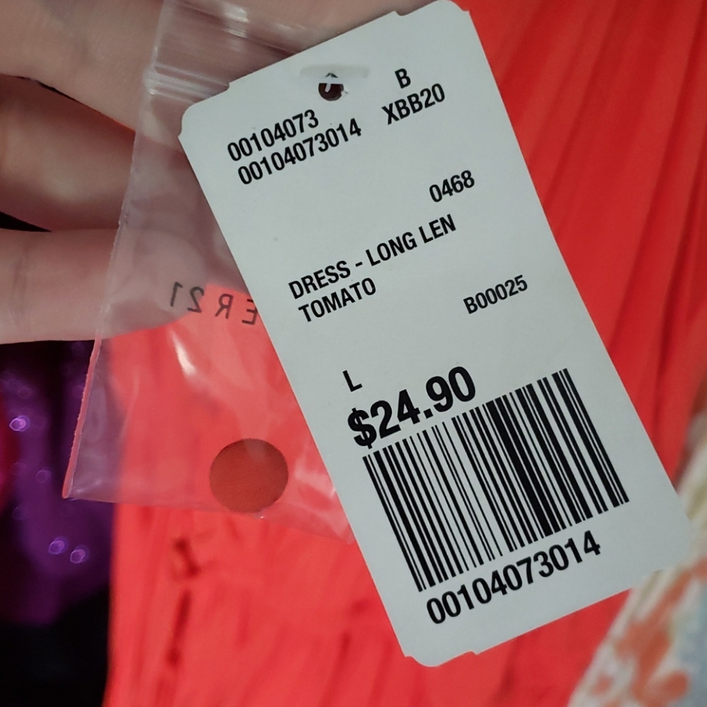 Forever 21 orange 🍊 maxi dress - Picture 5 of 5